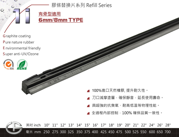 1i 膠條替換片 Refill Series